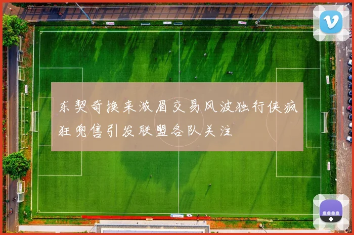 东契奇换来浓眉交易风波独行侠疯狂兜售引发联盟各队关注