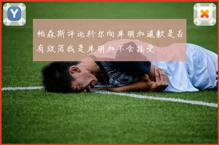 帕森斯评论科尔向库明加道歉是否有效若我是库明加不会接受